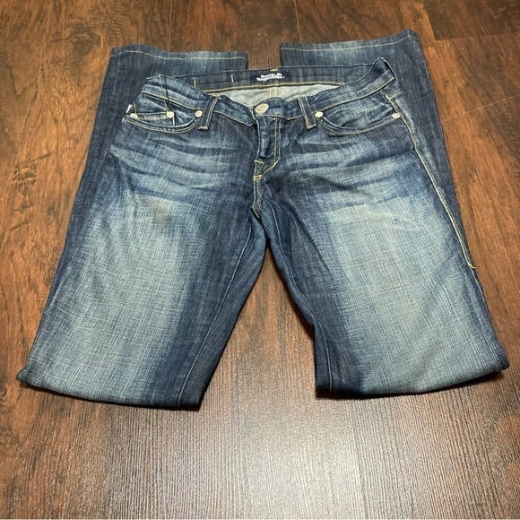 ROCK & REPUBLIC JEANS boot cut denims size 27 X 31 *altered inseam GUC - Picture 6 of 14